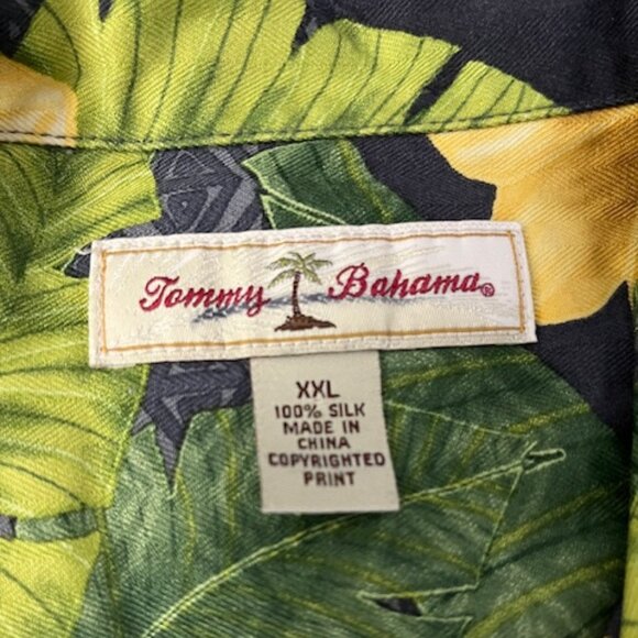 Tommy Bahama 100% Silk Hawaiian Print Mens Short Sleeve Shirt Size:XXL: Vintage - Picture 2 of 7